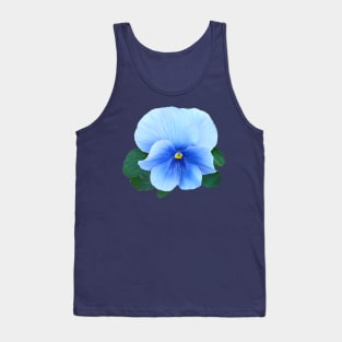 Pansies - Baby Blue Pansy Tank Top